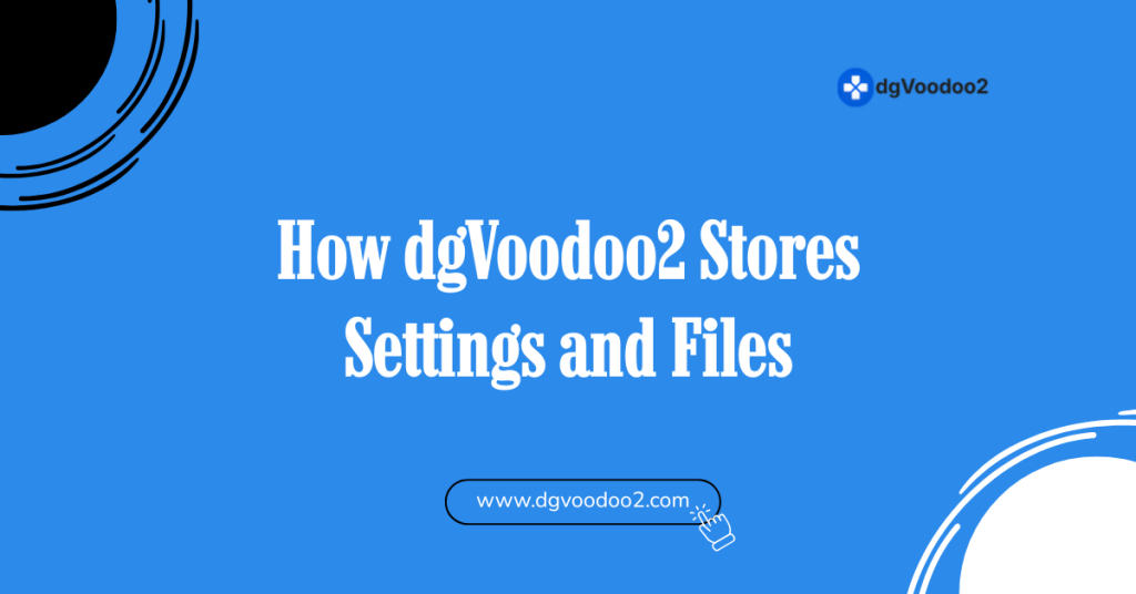 How dgVoodoo2 Stores Settings and Files